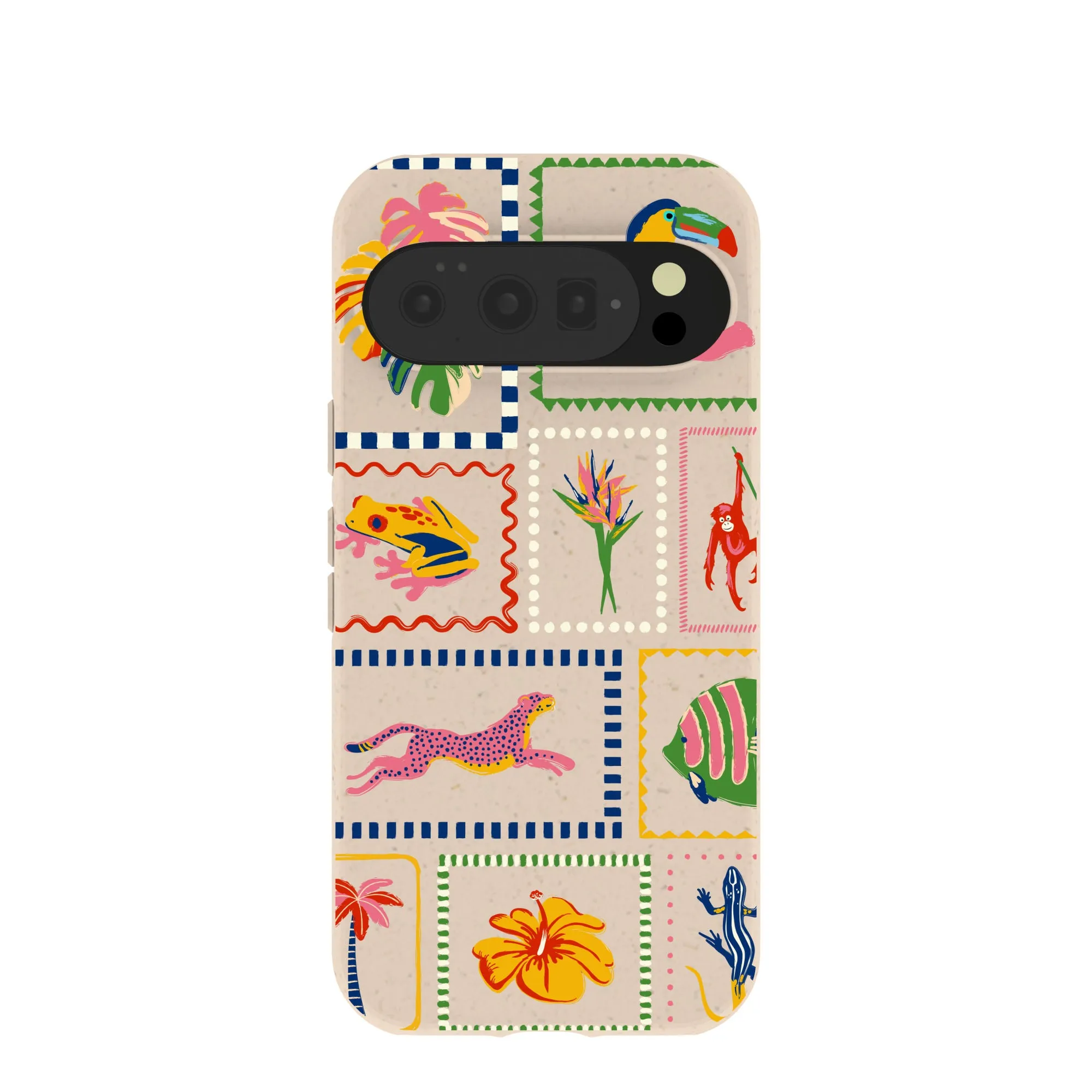 Seashell Tropical Paradise Google Pixel 10/10 Pro Case Comfort Shield Texture