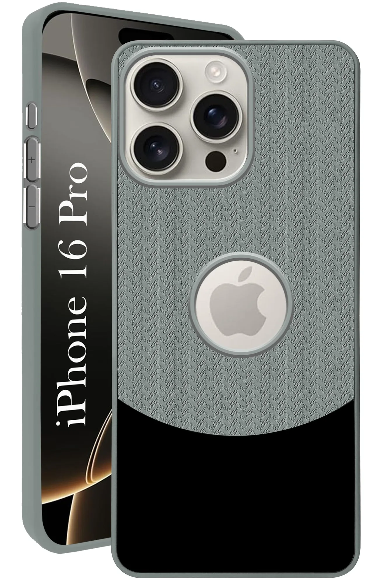 Minimal Detail Travel Essential For Apple iPhone 16 Pro Back Cover Case (Elegant PU Leather Finish | Premium Minimalist Professional | Camera Protection Bump)