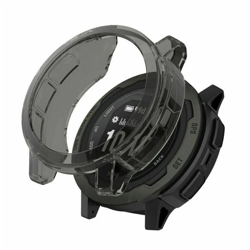Minimalist Design Garmin Instinct 2 TPU Cover (Transparent-Black)