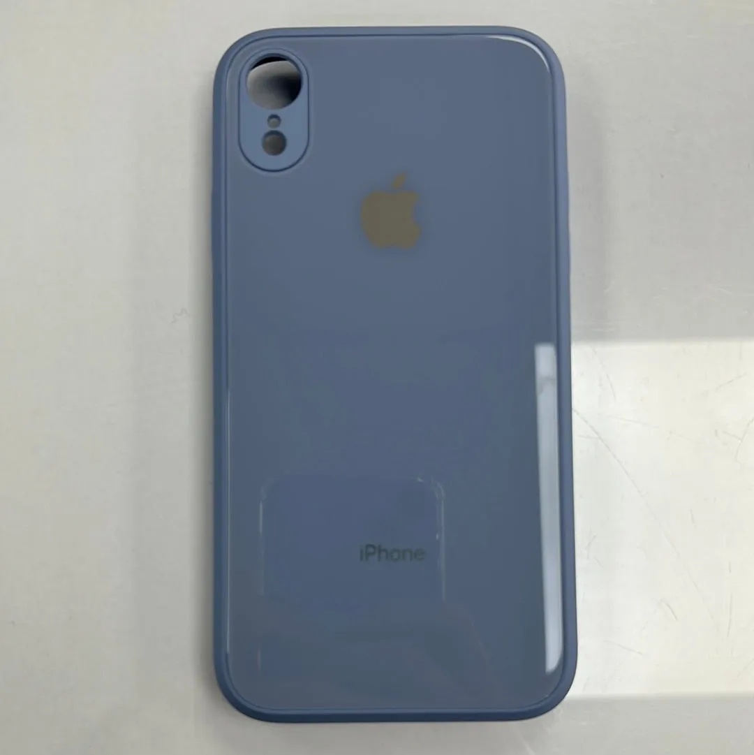 Matte Texture Design Glass Back High quality Case for iPhone