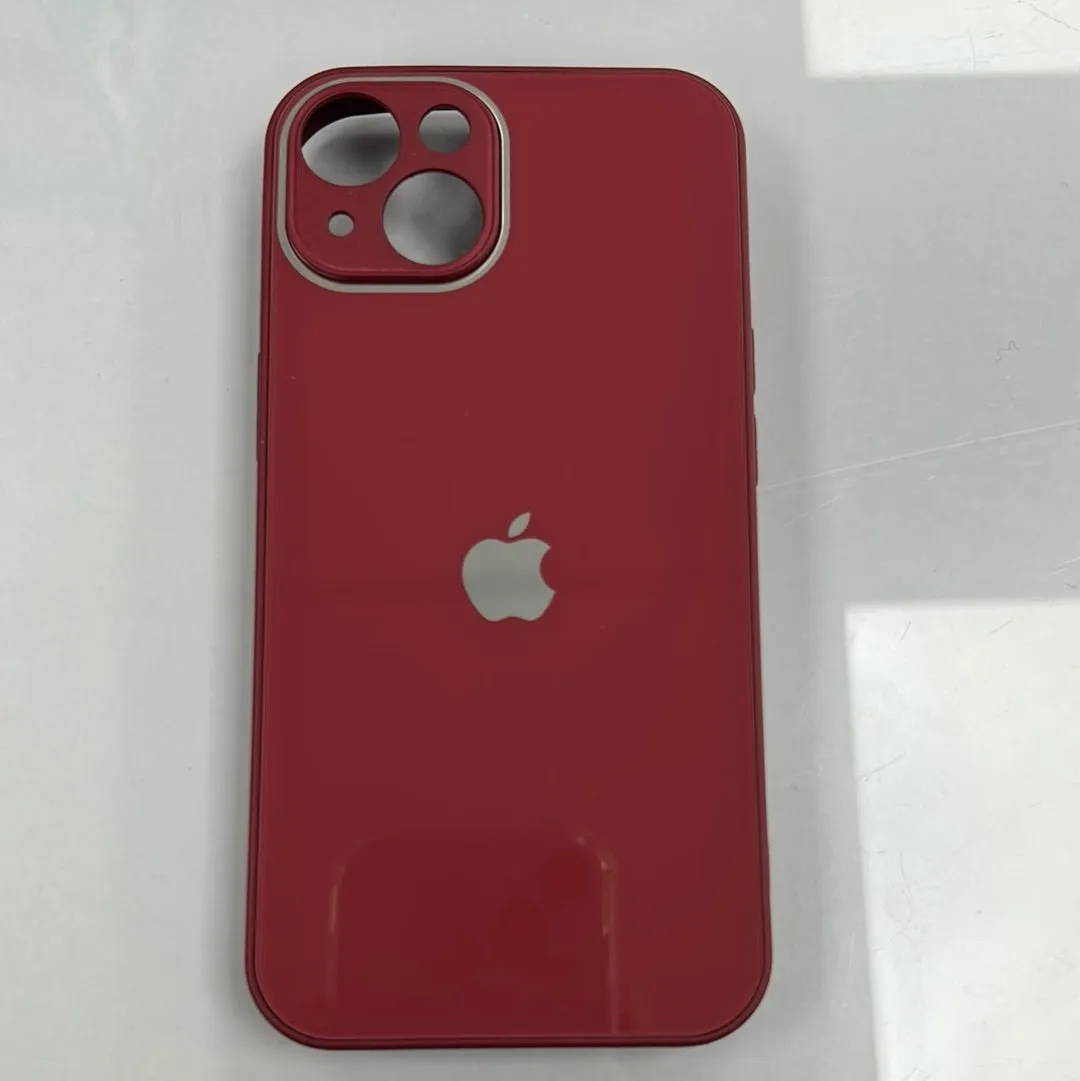 Glass Back High quality Case for iPhone Hybrid Shield