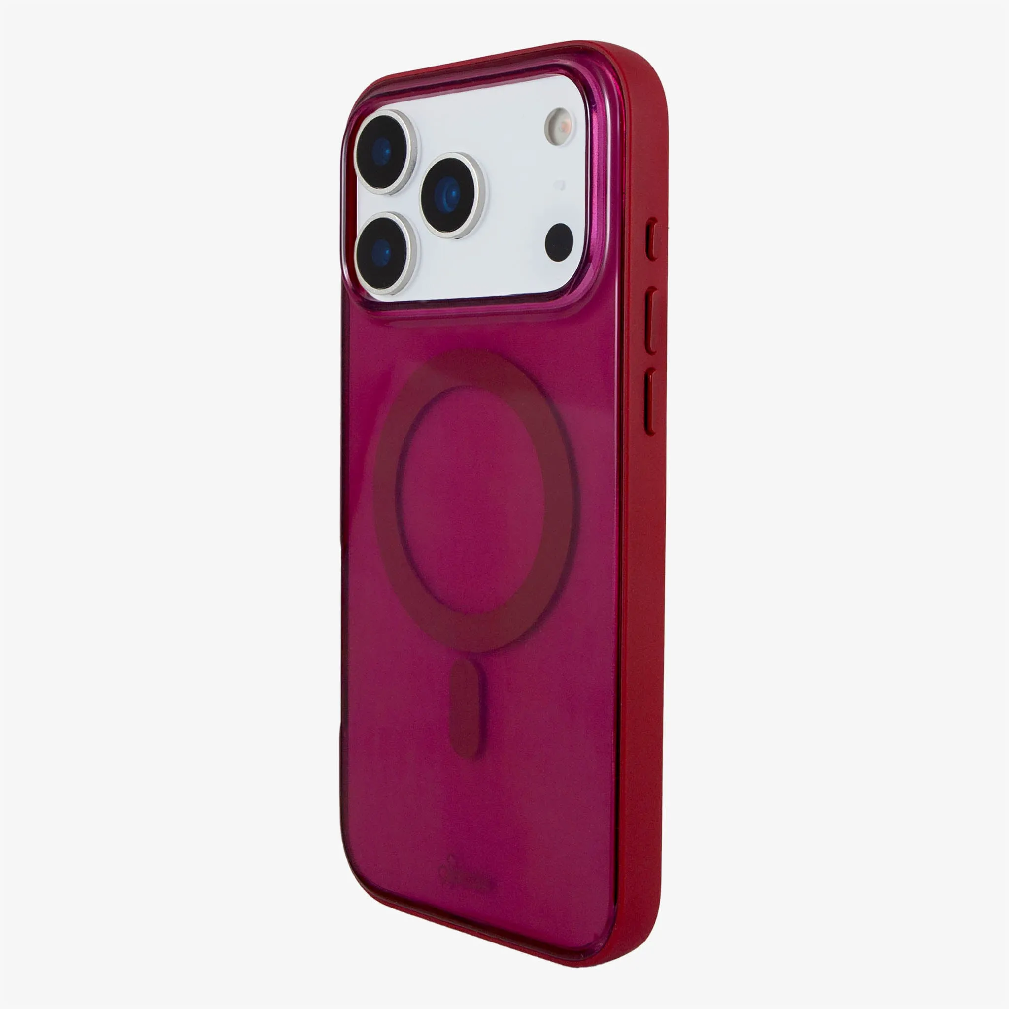 Glass Maroon MagSafe? Compatible iPhone Case Soft Surface