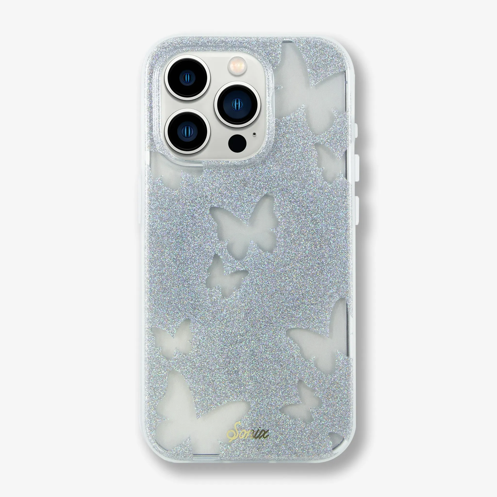 Modern Edge Layer Hand Feel Glitter Mariposa MagSafe? Compatible iPhone Case