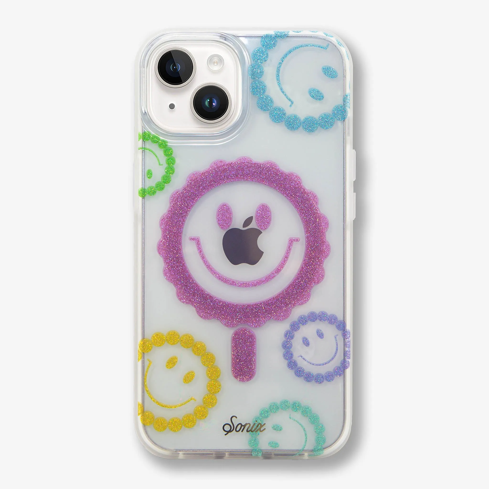 Refined Form Glitter Smiley MagSafe? Compatible iPhone Case