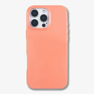 Gloss MagSafe? Compatible iPhone Case - Peach Minimal Edge Design