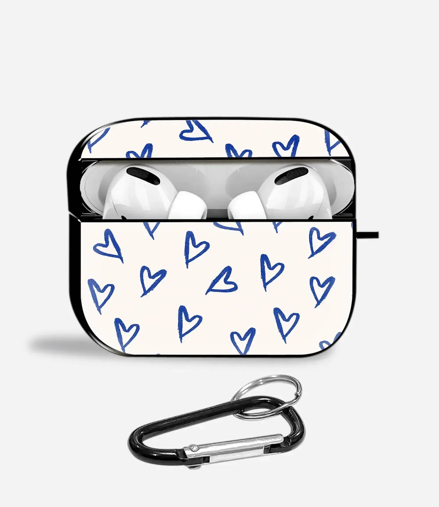 Creative Travel Bag sleek ergonomic travel protector Scribbled Love Aipods Glass Case