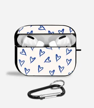 Creative Travel Bag sleek ergonomic travel protector Scribbled Love Aipods Glass Case