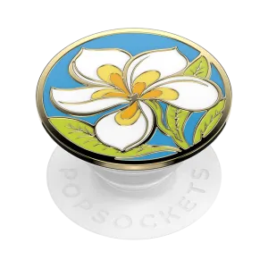 Plumeria Polished Enamel PopGrip Pop Socket Gadget Magic One Grip