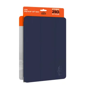 Urban Travel Gear Eiger Storm 250m Stylus Case for Apple iPad 10.9 (10th Gen) in Navy Blue in Retail Sleeve
