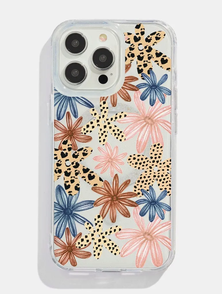 Smooth Grip Layer Unique Texture Hand And Palm x Skinnydip Wild Flowers MagSafe iPhone Case