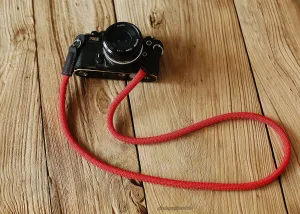 Office Worker Cycling gear Handmade Camera Strap Cheerful Red Climbing Rope &Windmup.com