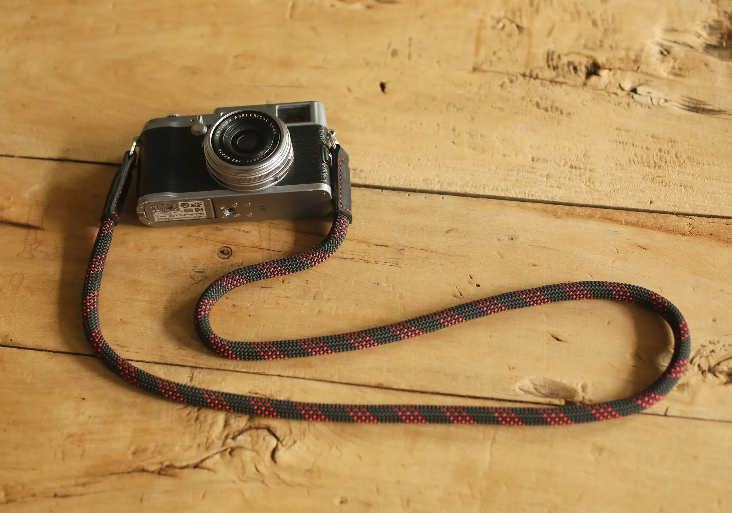 Handmade Camera Strap Elf black Climbing Rope &Windmup.com Outdoor Band Festival Accessory