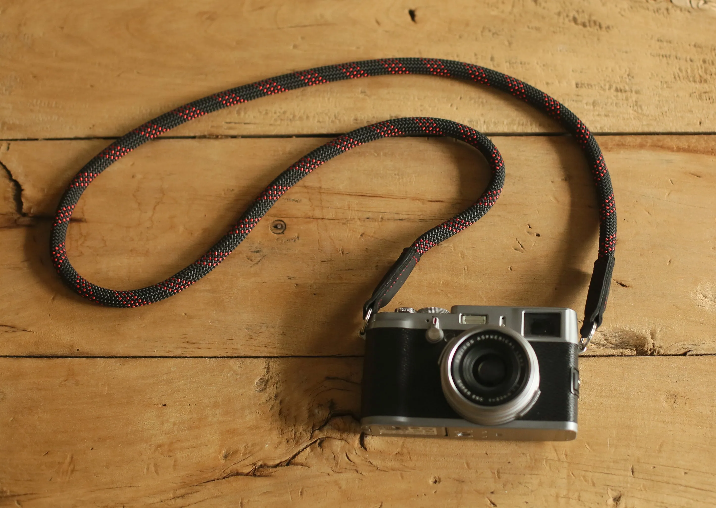 Handmade Camera Strap Elf black Climbing Rope &Windmup.com Travel Ready Hands Free Gear