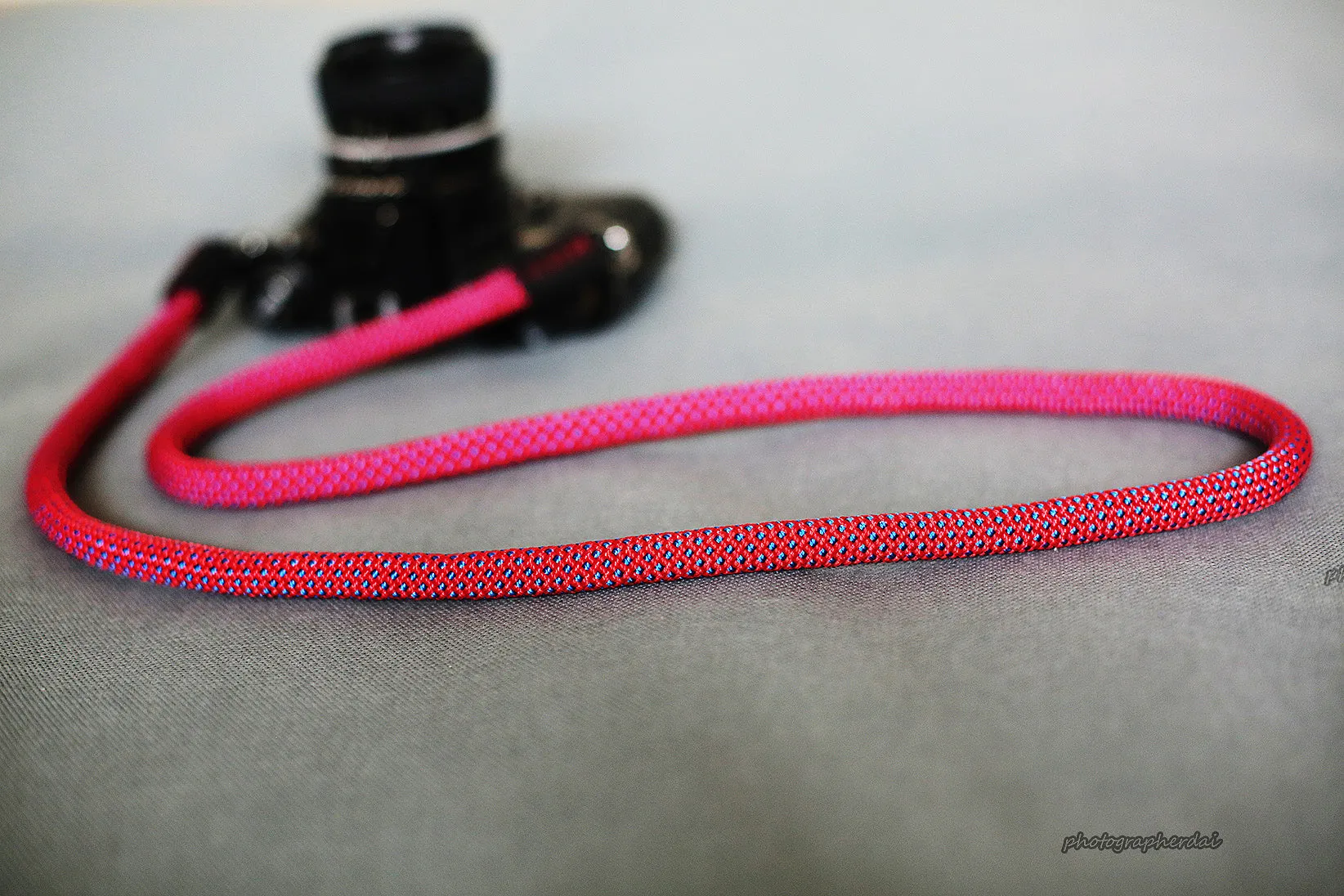 Handmade Camera Strap Red Climbing Rope &Windmup.com Gym Essentials Hands Free Lanyard