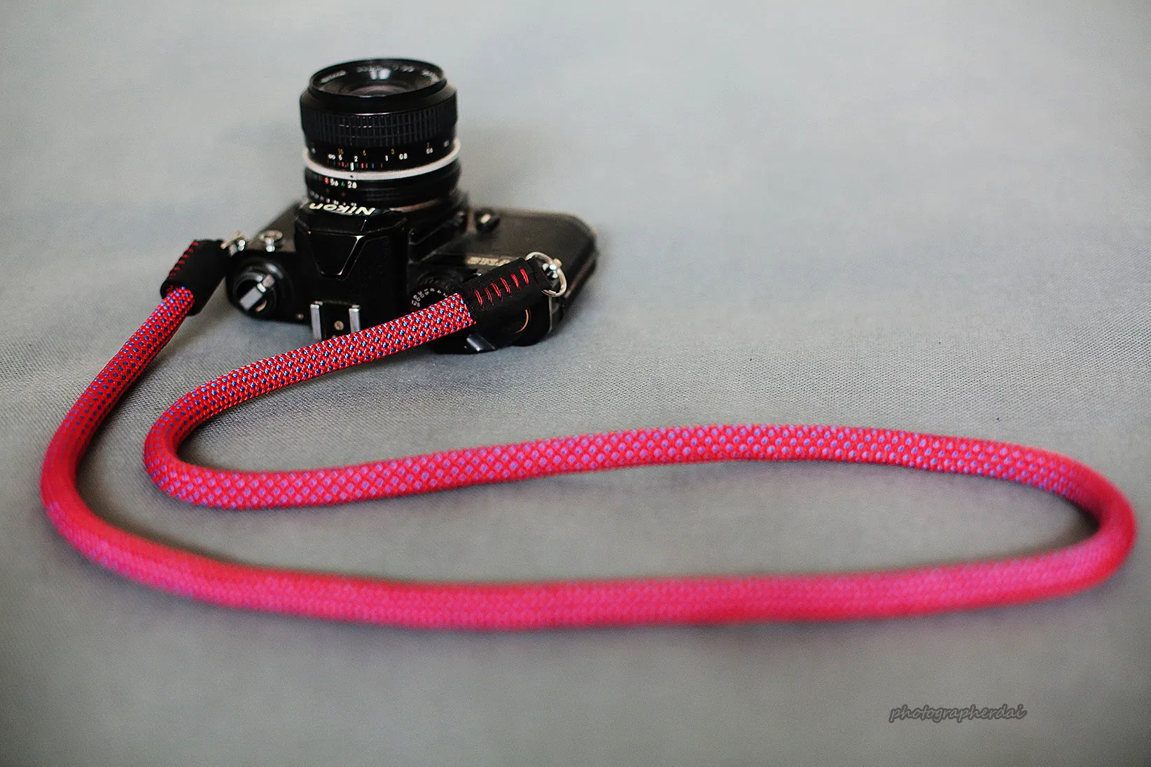 Handmade Camera Strap Red Climbing Rope &Windmup.com Comfortable