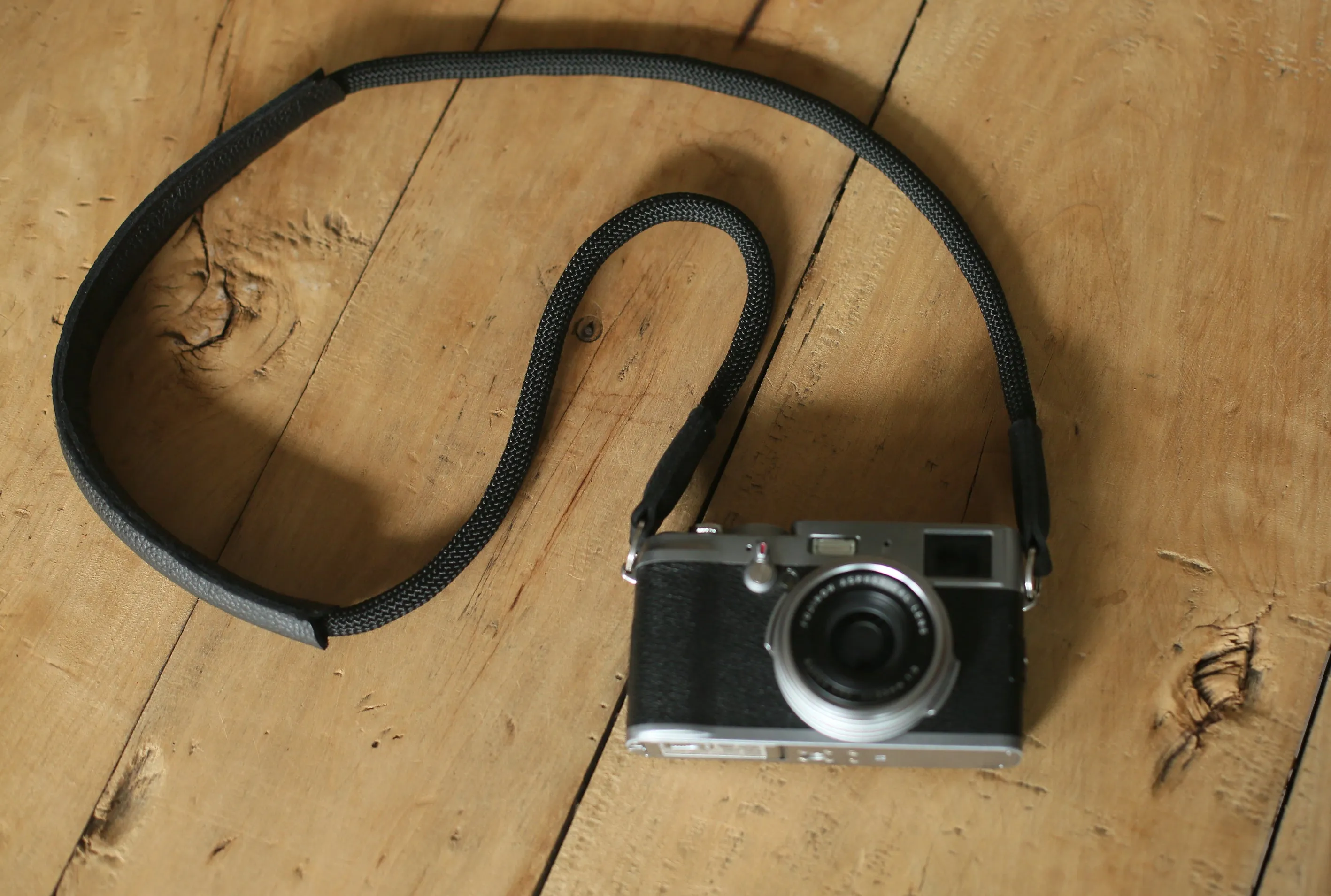 Handmade Shoulder pad  Climbing rope Camera Strap All Black &windmup.com Phone Casual Use Google Pixel