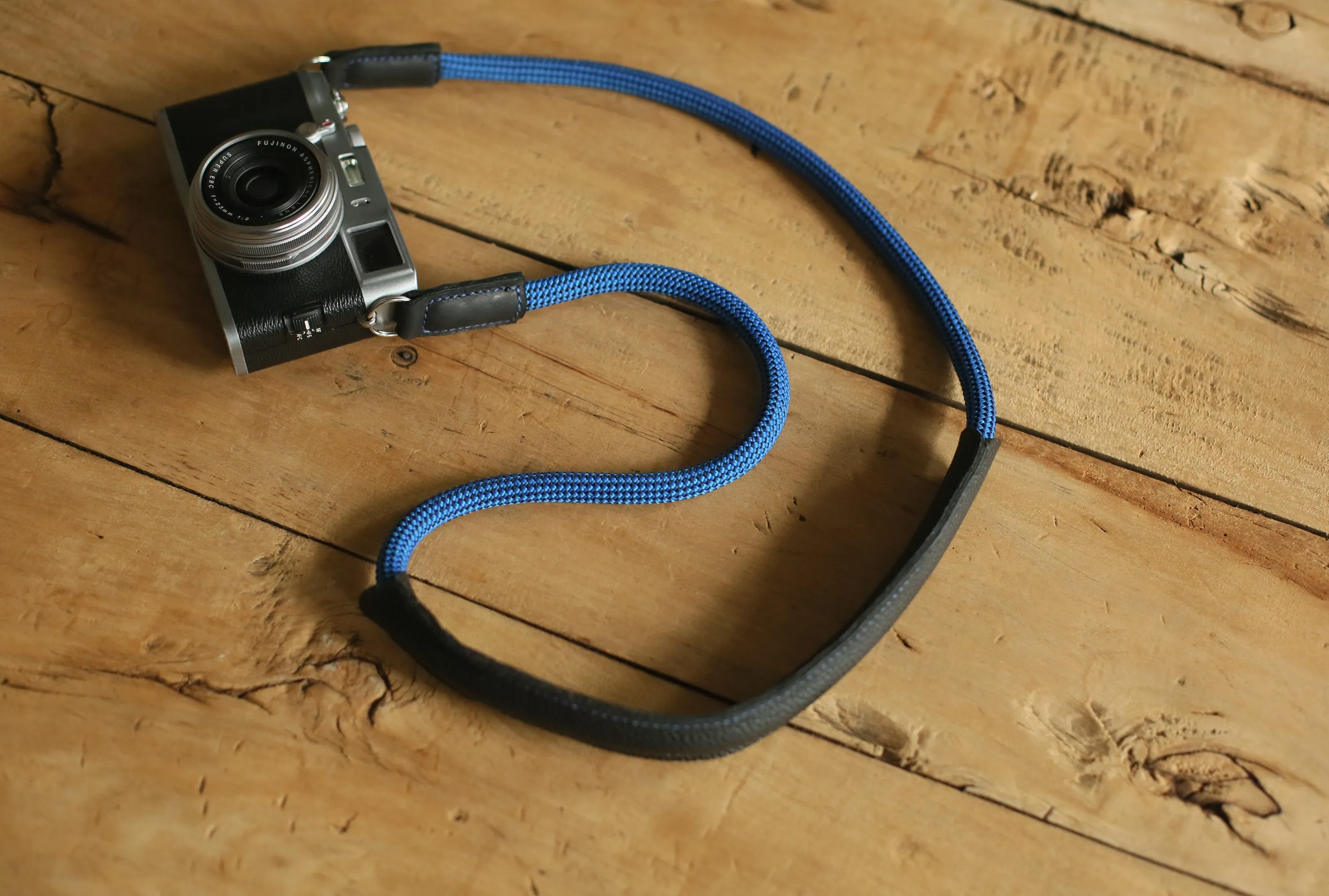 Grip Tape Handmade Shoulder pad  Climbing rope Camera Strap Blue &windmup.com