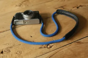 Handmade Shoulder pad  Climbing rope Camera Strap Blue &windmup.com Office Ready Colorful option
