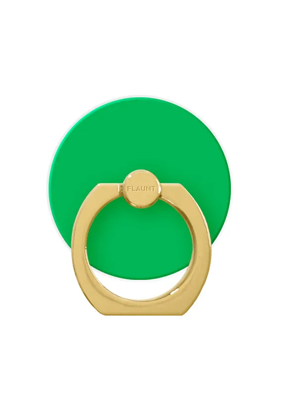 Emerald Green Adhesive Phone Ring Stand Spin Feature Ring