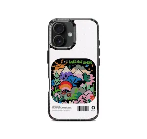 Durable Layer Matte Pattern Design Happiness Abstract Stride 2.0 Phone Case Cover