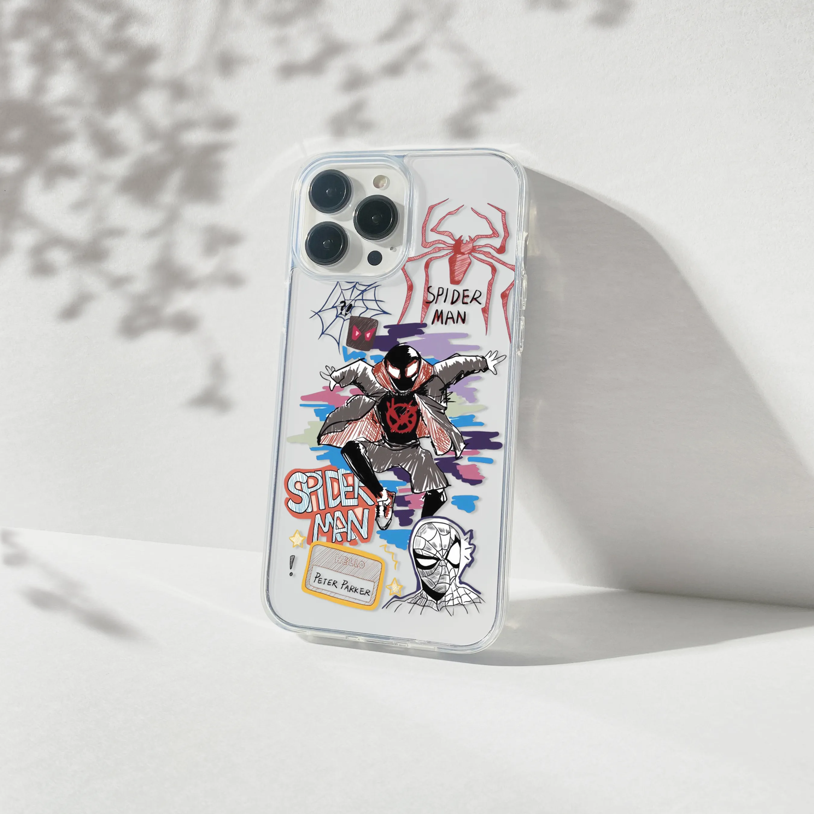 Soft Grip Spider-Man Silicone Clear Case