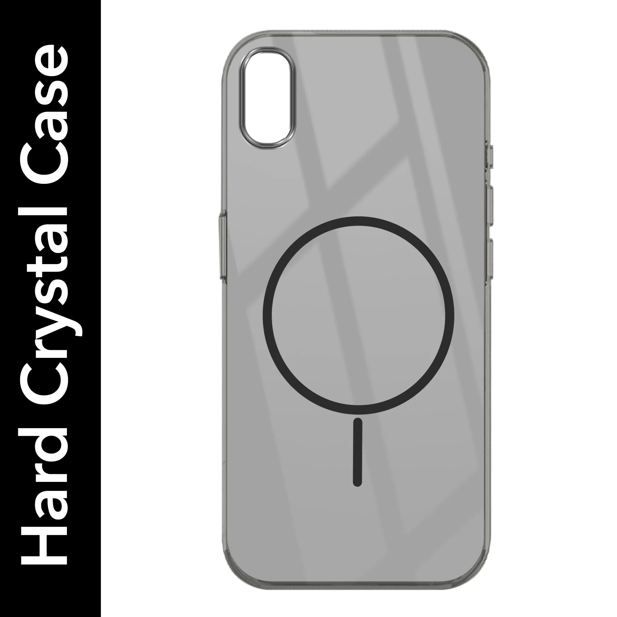 Compact Protection Hybrid Grip For Apple iPhone XR Back Cover Case (Crystal Clear Case | MagSafe Wireless Charging Support | Hard Anti Yellow | Camera Protection Bump)