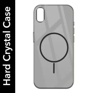 Compact Protection Hybrid Grip For Apple iPhone XR Back Cover Case (Crystal Clear Case | MagSafe Wireless Charging Support | Hard Anti Yellow | Camera Protection Bump)