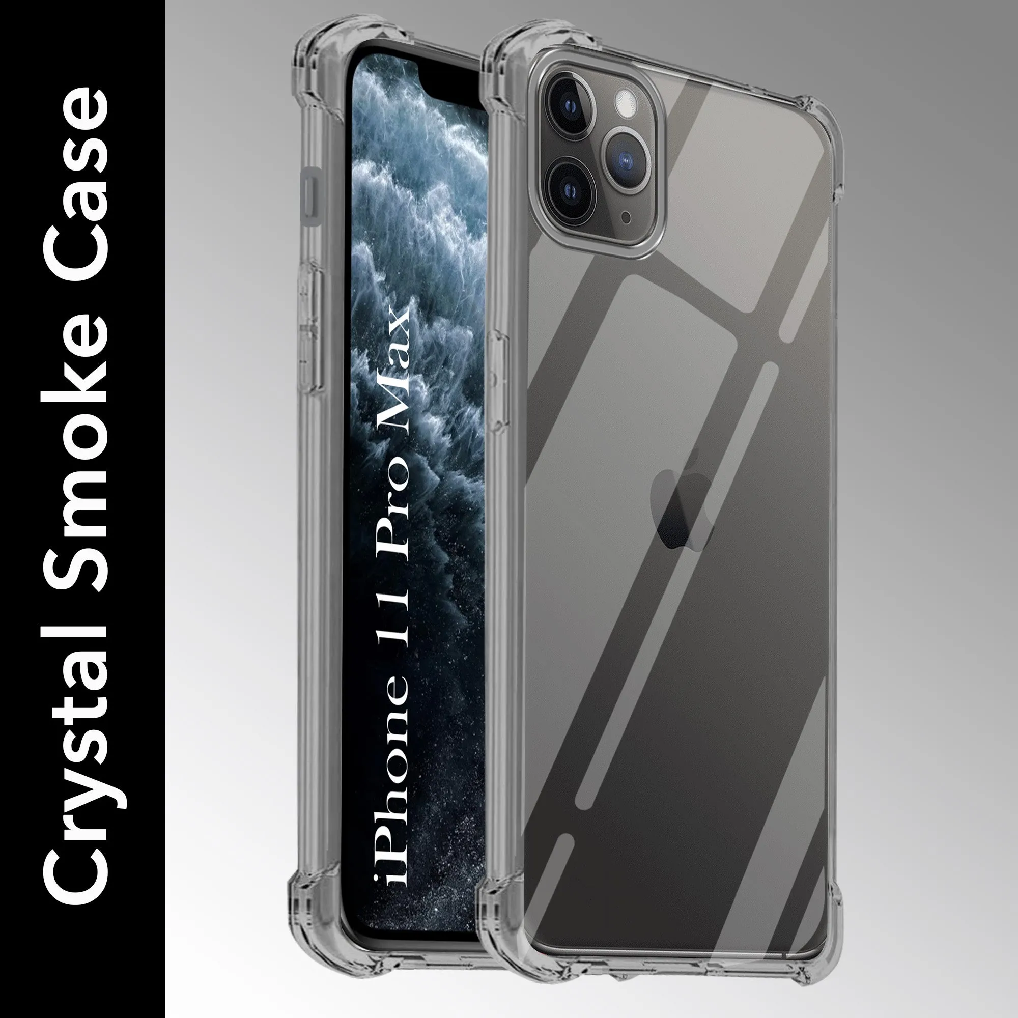 For Apple iPhone 11 Pro Max Back Cover (Shockproof Crystal Clear Case |  Drop & Camera Protection | Hard Polycarbonate) Luxury Appeal