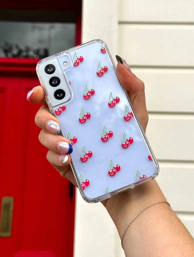 Protective Quality Happy Cherry Android Case