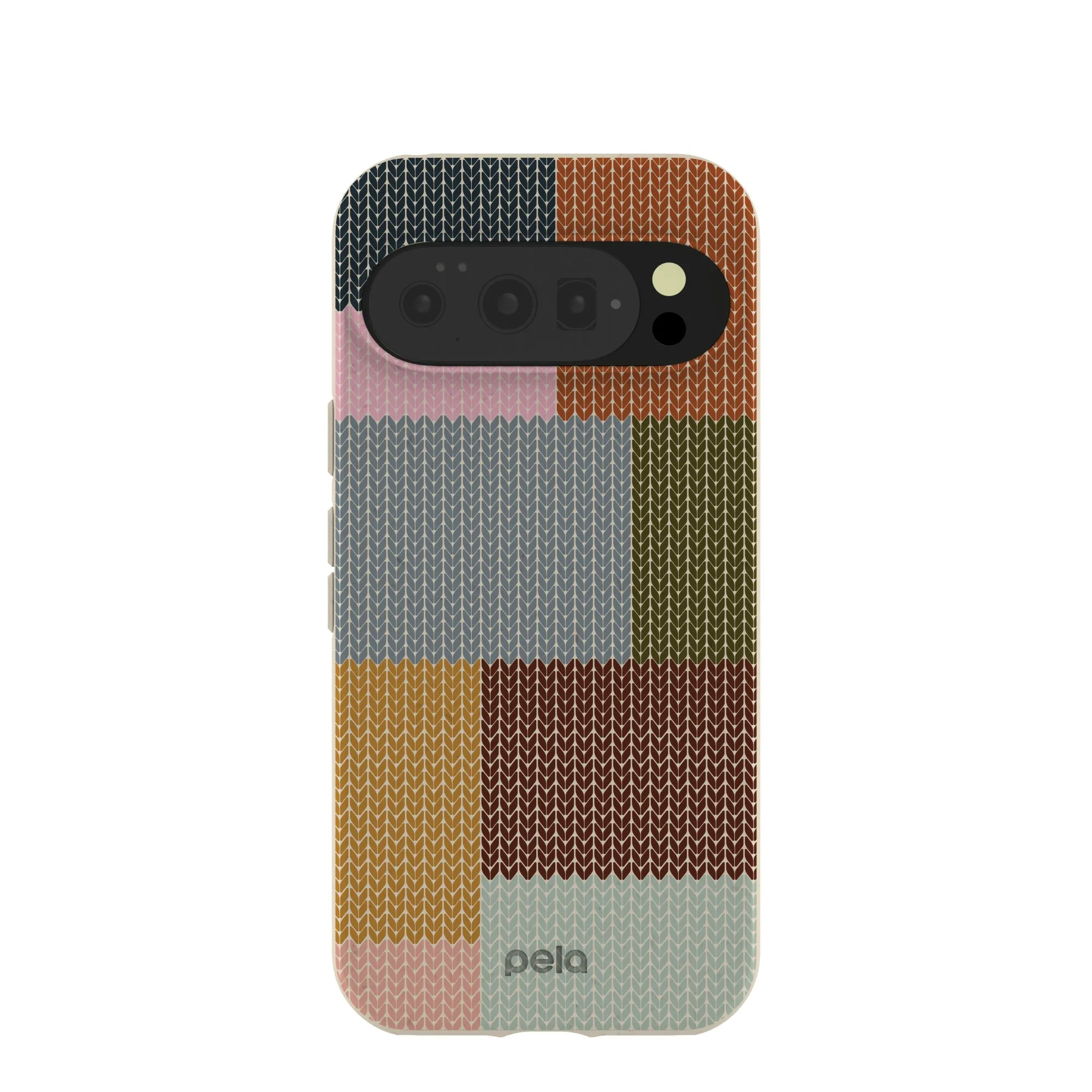 London Fog Knitted Patchwork Google Pixel 10/10 Pro Case Trendy Finish Luxury Detail Texture