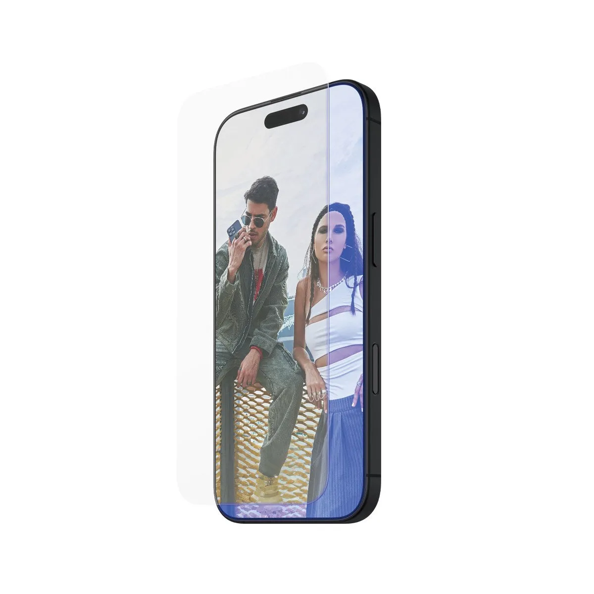 shockproof layer SAFE. by PanzerGlass? Anti-Blue Light Screen Protector iPhone 16 Plus | 15 Plus | Ultra-Wide Fit