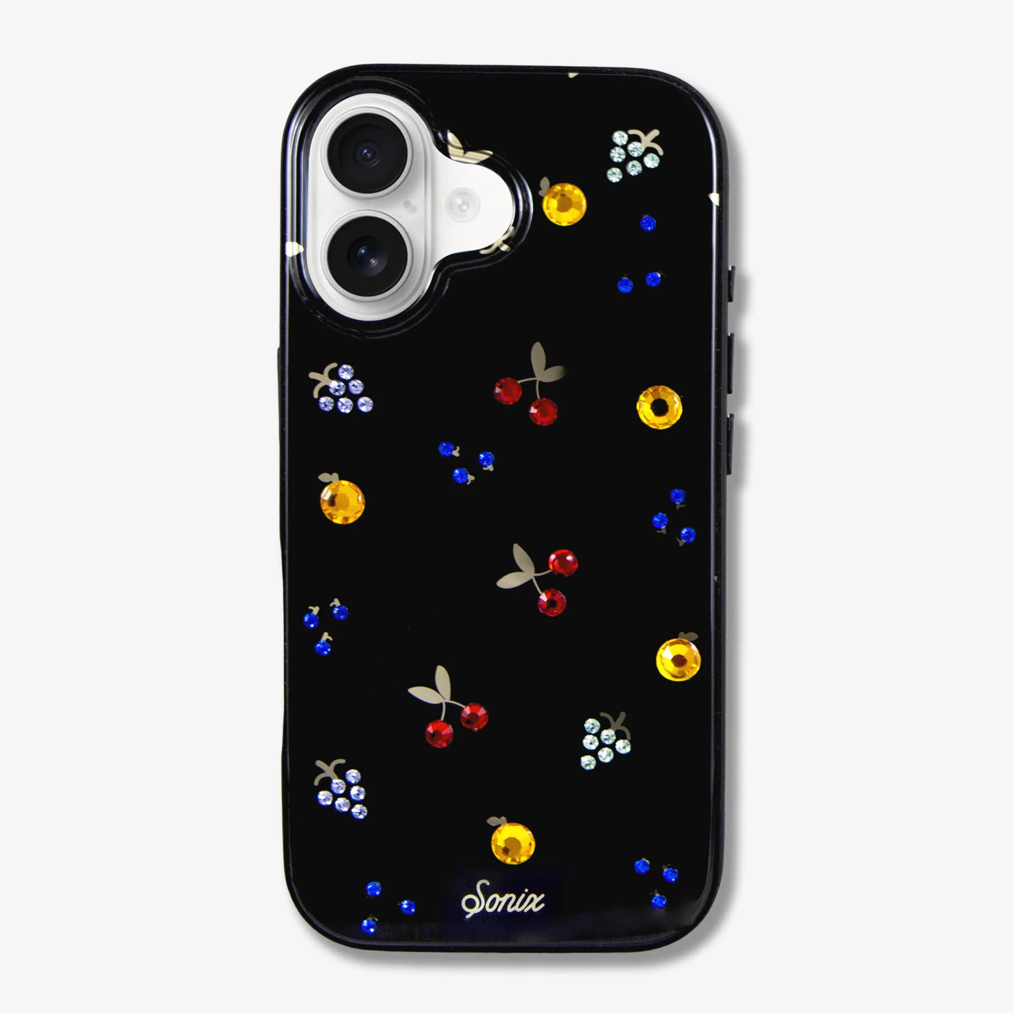 Fruit Gems iPhone Case - Black Protective Fit Premium Look