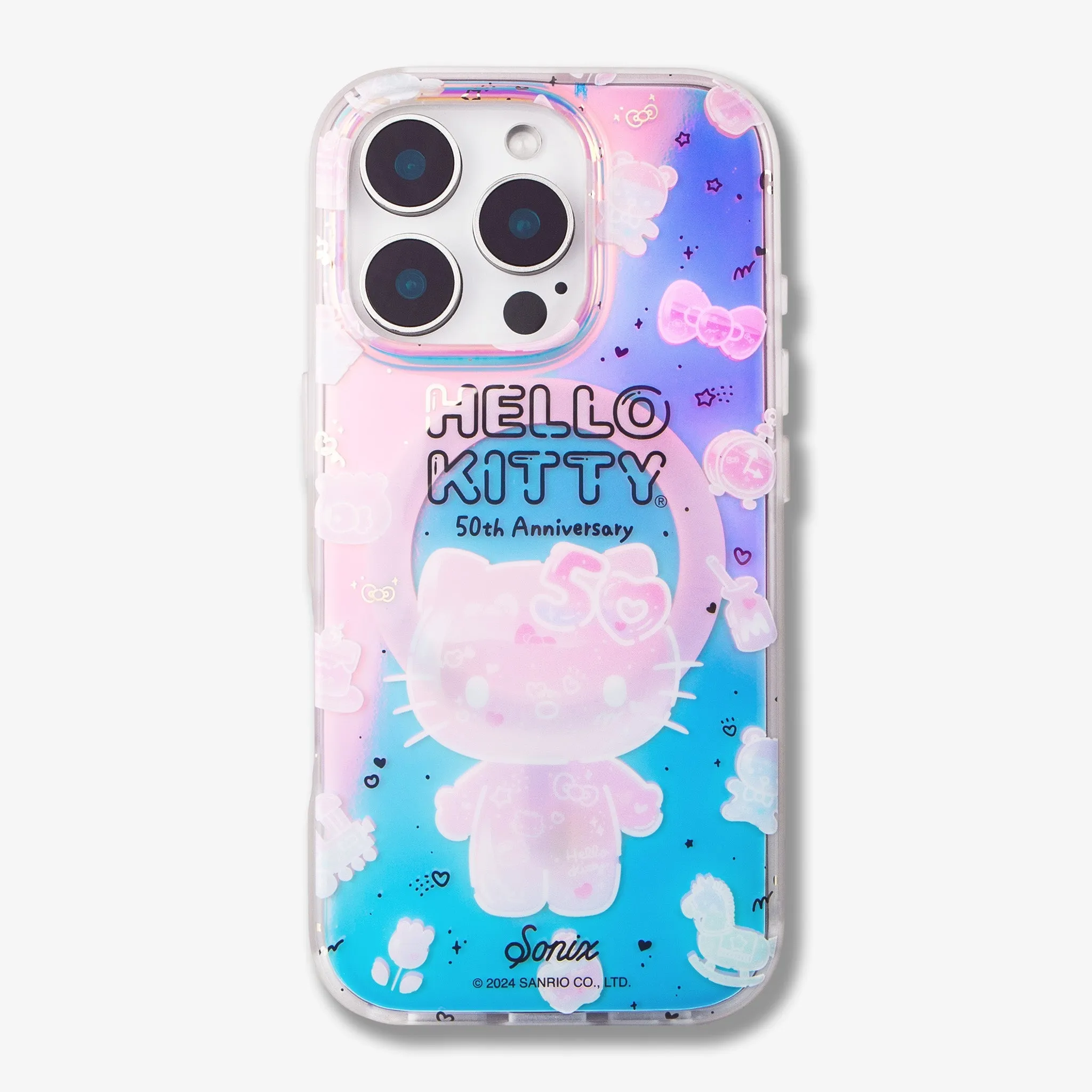 Hello Kitty? 50th Anniversary MagSafe? Compatible iPhone Case Office Accessory Anti Scratch Layer