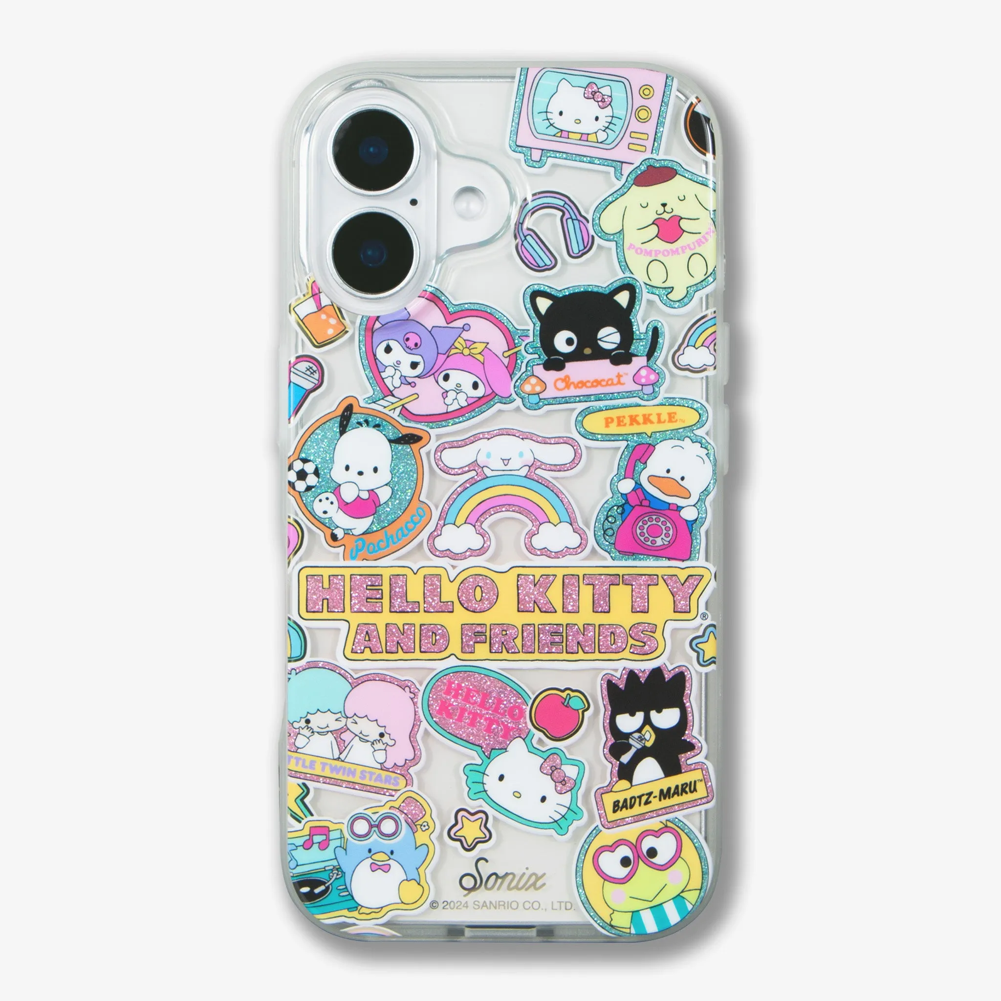 Gloss Texture Hello Kitty and Friends Stickers MagSafe? Compatible iPhone Case