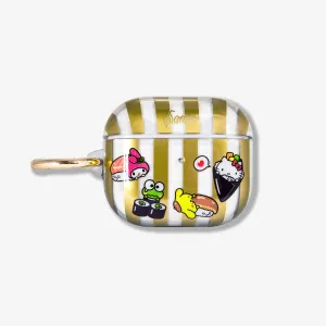 shock resistant ergonomic airpods case Tech Gadget Protector Hello Kitty and Friends Sushi AirPods Case