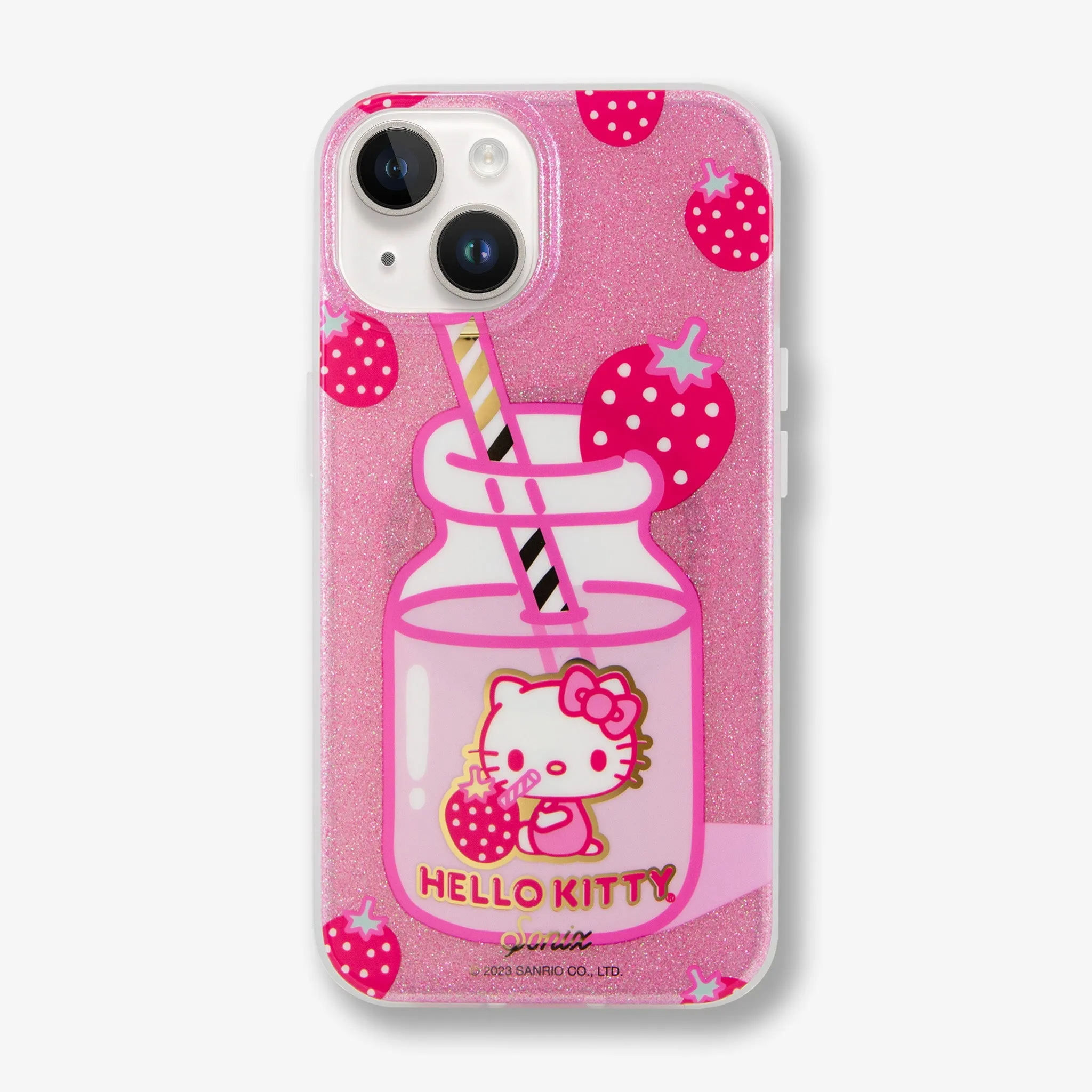 Smooth Outline Protective cover Hello Kitty? Strawberry Milk MagSafe? Compatible iPhone Case