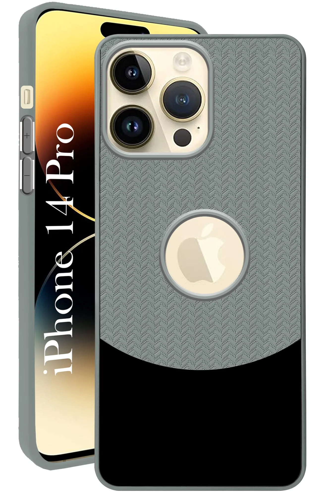 Vivid Pattern For Apple iPhone 14 Pro Back Cover Case (Elegant PU Leather Finish | Premium Minimalist Professional | Camera Protection Bump)