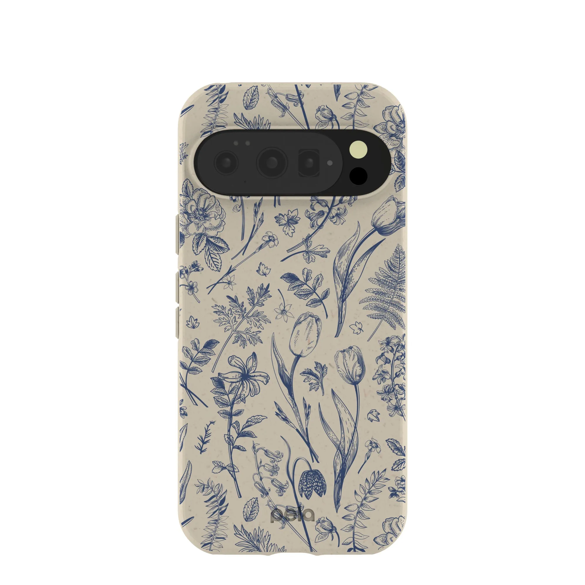 London Fog Indigo Bouquet Google Pixel 10/10 Pro Case Vibrant pattern Urban Minimalism