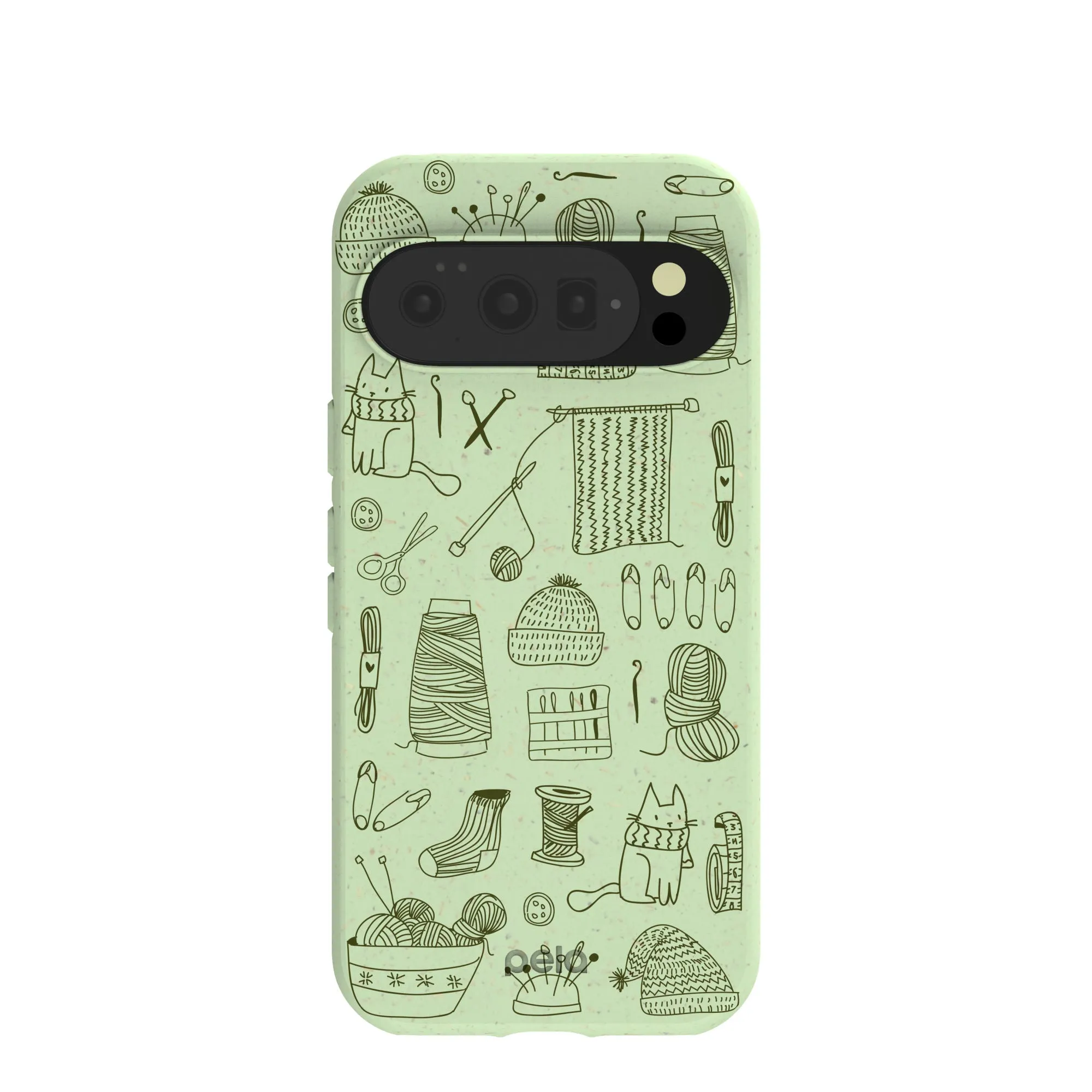 Sage Green Knit Nook Google Pixel 10/10 Pro Case Fashion Edge Outdoor Adventure