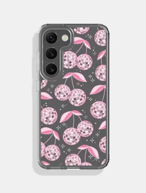 Disco Cherries Pink Android Case Grip Enhanced Strong Outline