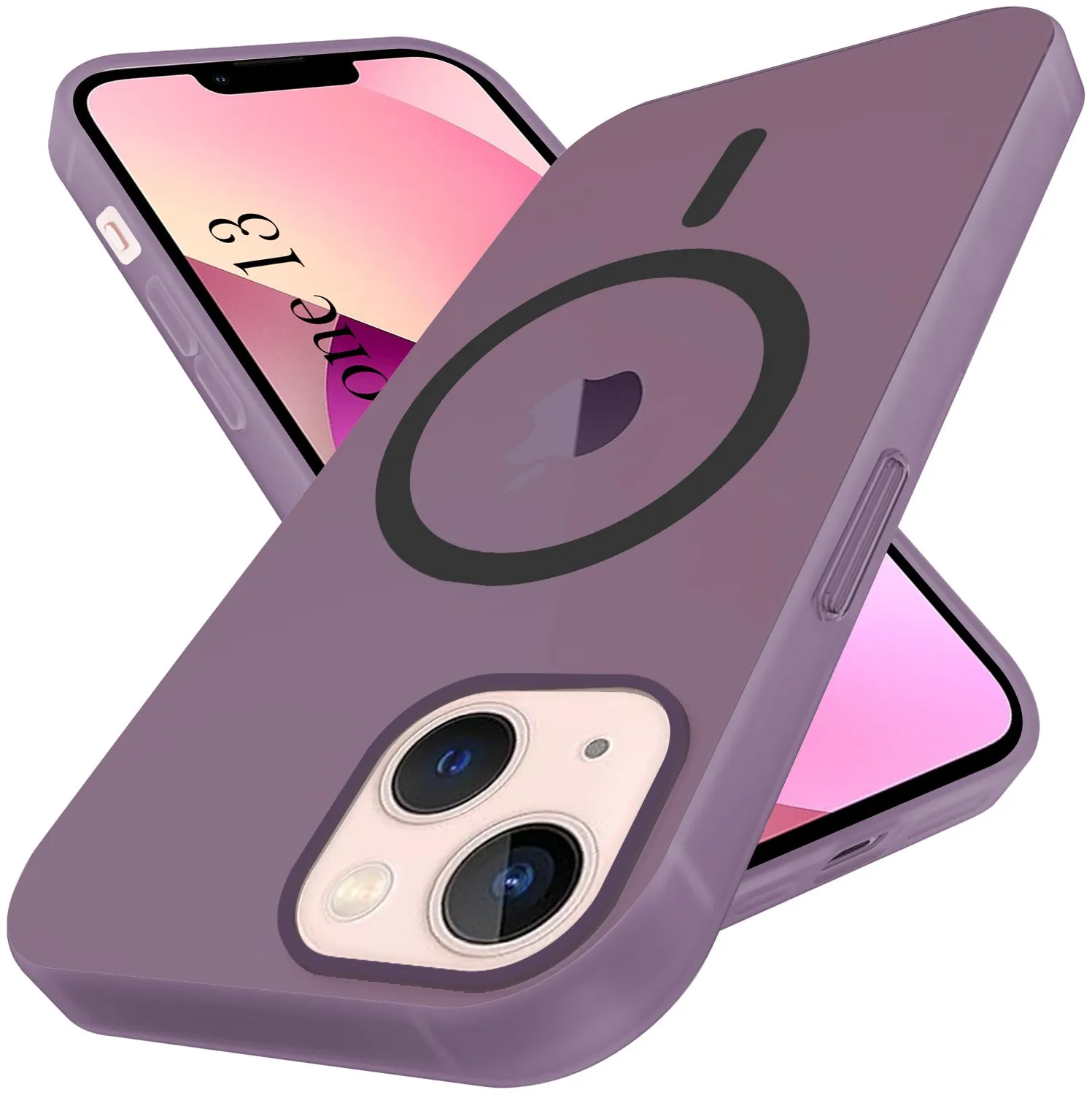 Rugged Texture Design Fashion Texture For Apple iPhone 13 Back Cover Case (Frosted Matte Feel | MagSafe Compatible Wireless Charging | Polycarbonate Material)