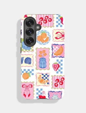 Patchwork Picnic Ultra Protective Android Case Compact Shell Refined Craftsmanship