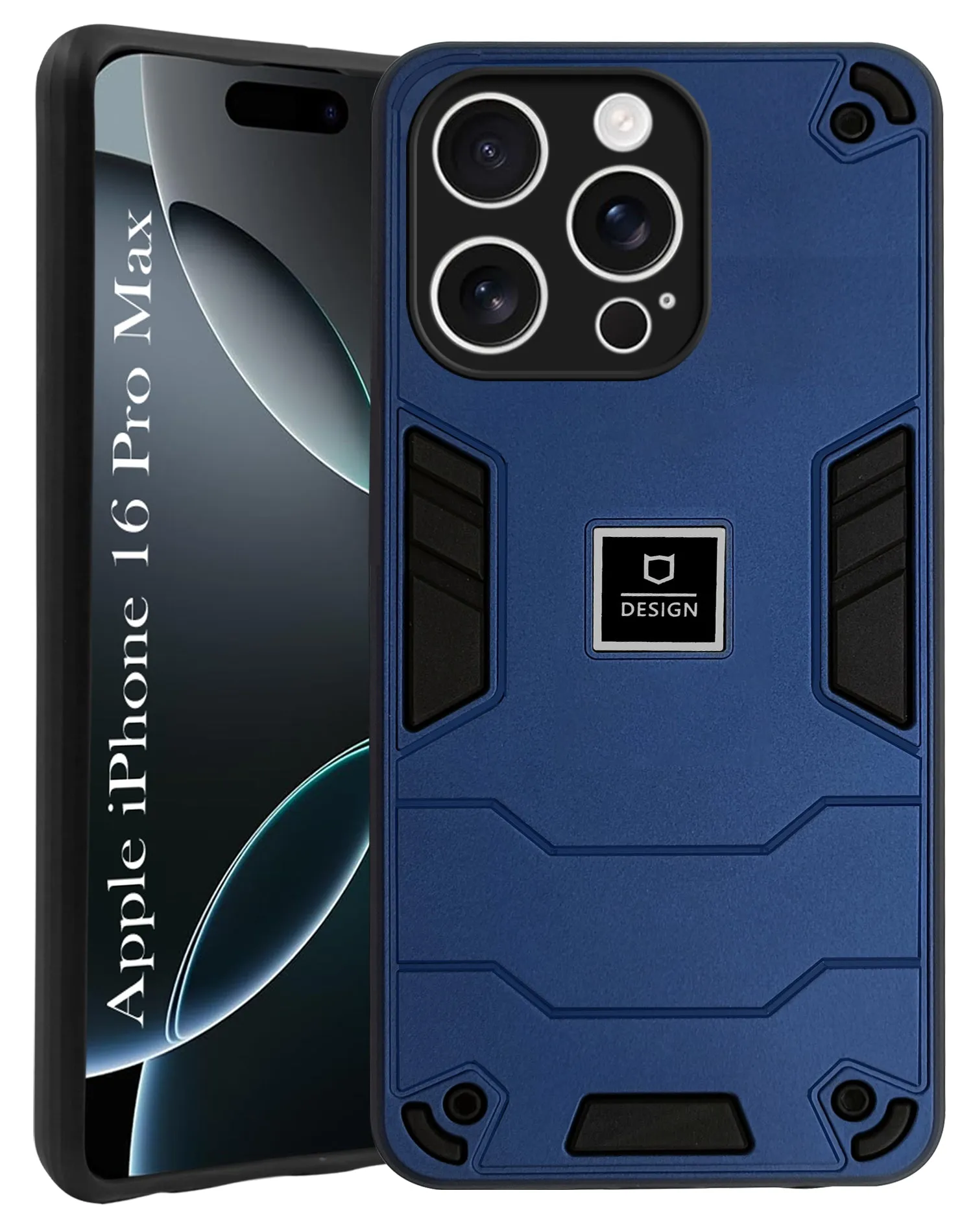 Clear Pattern For Apple iPhone 16 Pro Max Back Cover Case (Lightweight Hybrid Shockproof Polycarbonate)