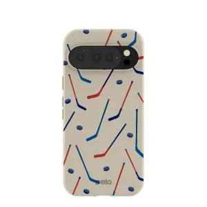 London Fog Pucks and Sticks Google Pixel 10/10 Pro Case Lightweight Shell Hybrid Edge Finish