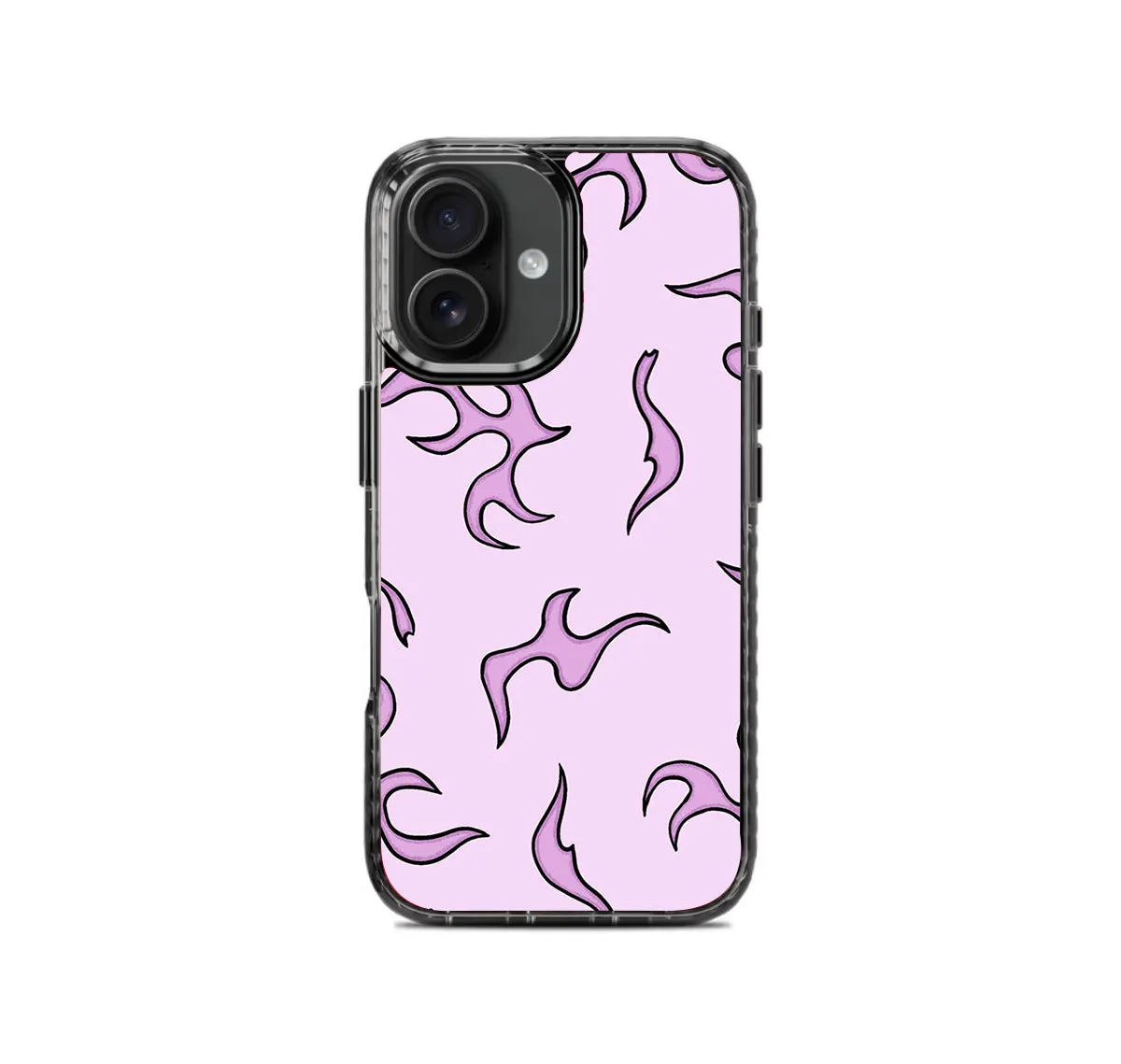 Soft Layer Pink Flames Pattern Stride 2.0 Phone Case Cover