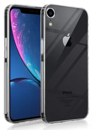 For iPhone XR  Back Cover Case (Silicone Crystal Clear | Pure Camera Protection | Soft and Flexible for Charger and Headphone sockets | Shockproof Bumpers | Transparent) Refined Shield