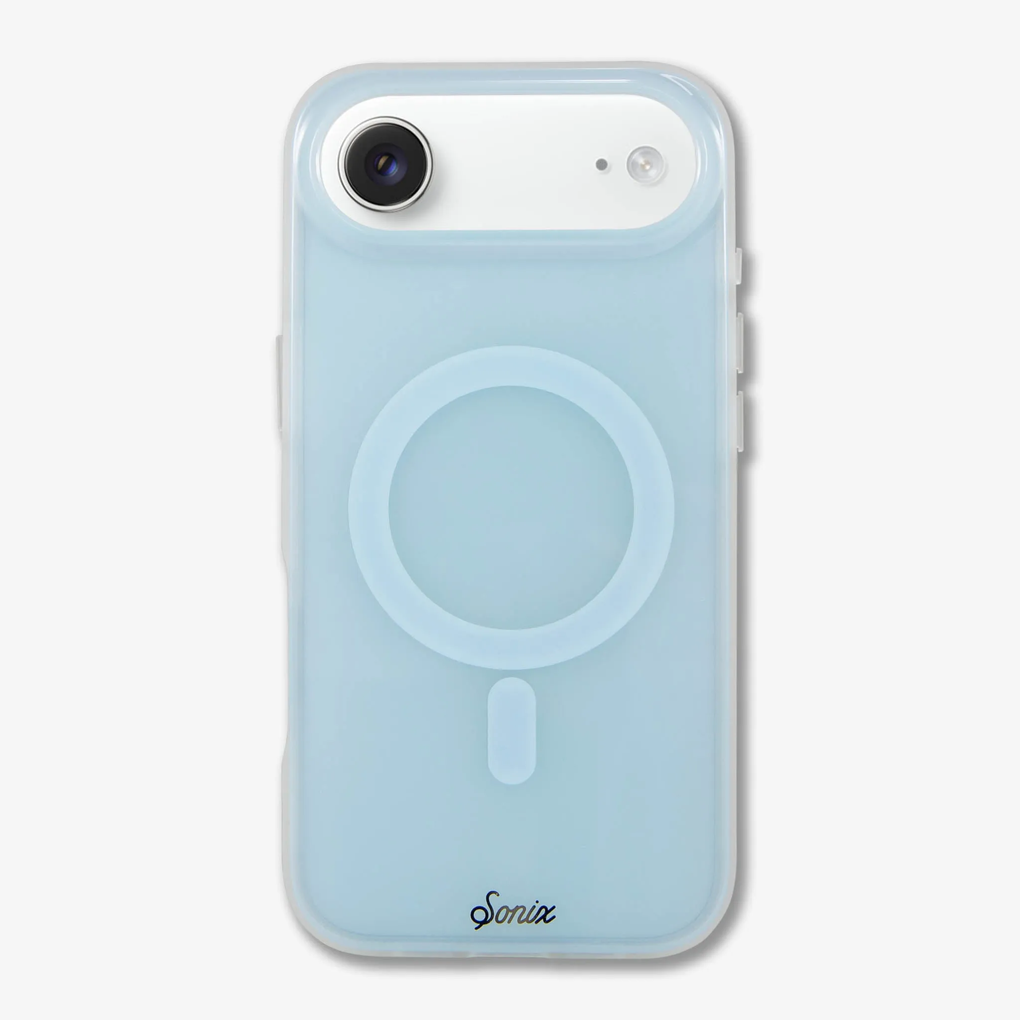 Jelly MagSafe? Compatible iPhone Case - Sky Blue Creative Accent Soft Finish Layer