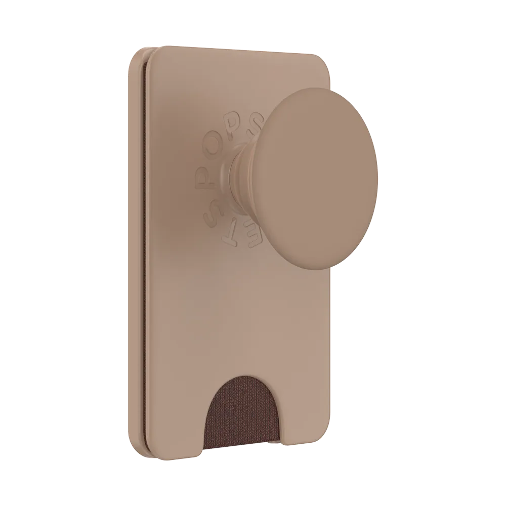 Smart Card Snap Latte New Essentials PopWallet  for MagSafe