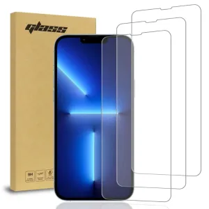 Shock Resistant Build Elegant Edge Apple iPhone 13 Pro Max Screen Protector 3-Pack Tempered Glass