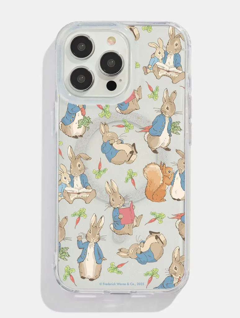 Peter Rabbit x Skinnydip Book Glitter MagSafe iPhone Case Minimal Texture Layer